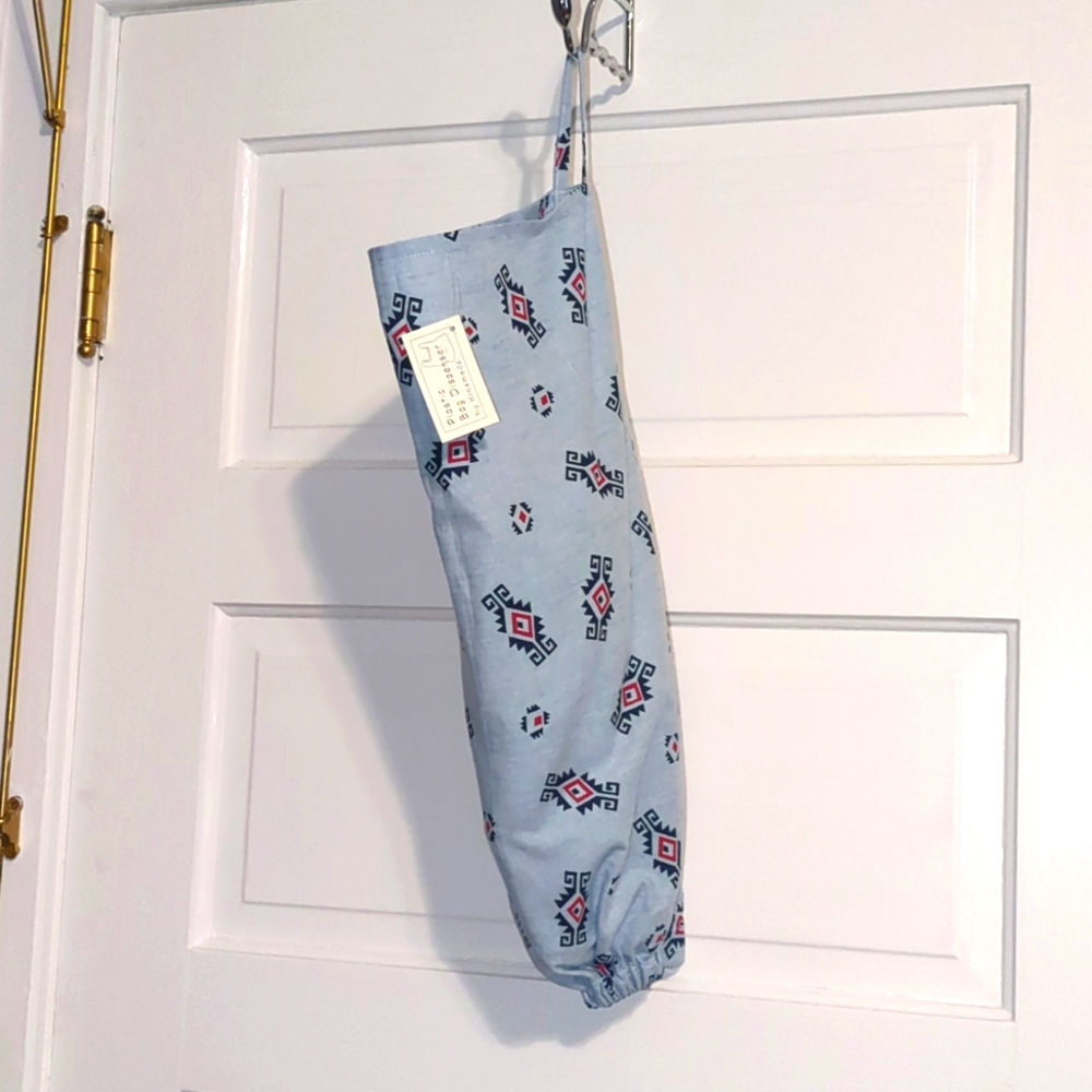 Dispenser bag repurpose plastic grocery bag eco-friendly handmade sack holder
